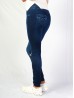 High Waist Denim Style Stretchy Legging (Fleece Lined) (One Size)